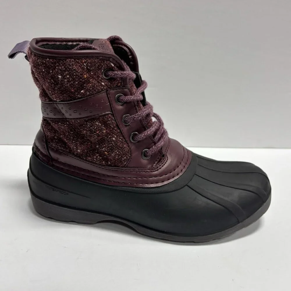 Kamik Big Kids’ Sierra Mid Burgundy Winter Boots, Girls’ Size 4 M